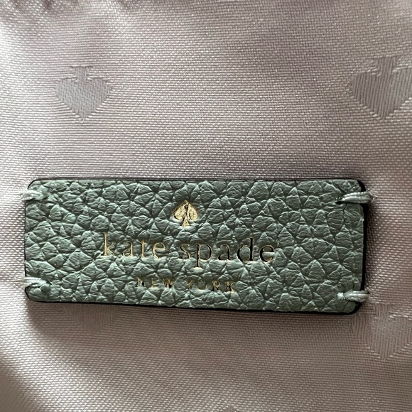 Kate Spade Leila Small Triple Gusset Crossbody Mint Green - Picture 3 of 10